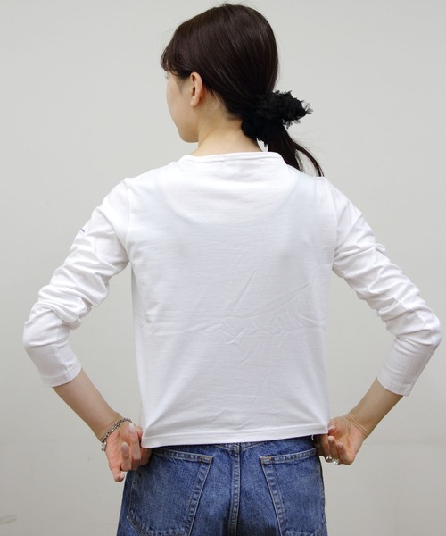 ORCIVAL(オーシバル)の「ORCIVAL/オーシバル ボートネックロングスリーブプルオーバー ソリッド BOATNECK LONGSLEEVE P.O. SOLID OR-C0414 BFJ(Tシャツ/カットソー・レディース・ホワイト/ブラック・2)」の5枚目の写真
