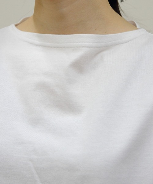ORCIVAL(オーシバル)の「ORCIVAL/オーシバル ボートネックロングスリーブプルオーバー ソリッド BOATNECK LONGSLEEVE P.O. SOLID OR-C0414 BFJ(Tシャツ/カットソー・レディース・ホワイト/ブラック・2)」の6枚目の写真
