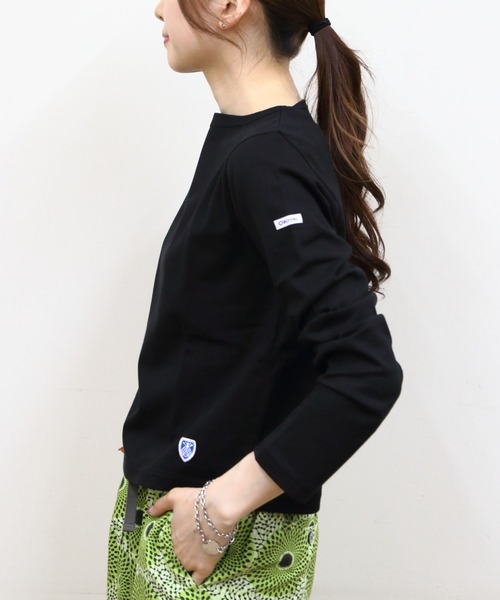 ORCIVAL(オーシバル)の「ORCIVAL/オーシバル ボートネックロングスリーブプルオーバー ソリッド BOATNECK LONGSLEEVE P.O. SOLID OR-C0414 BFJ(Tシャツ/カットソー・レディース・ホワイト/ブラック・2)」の12枚目の写真