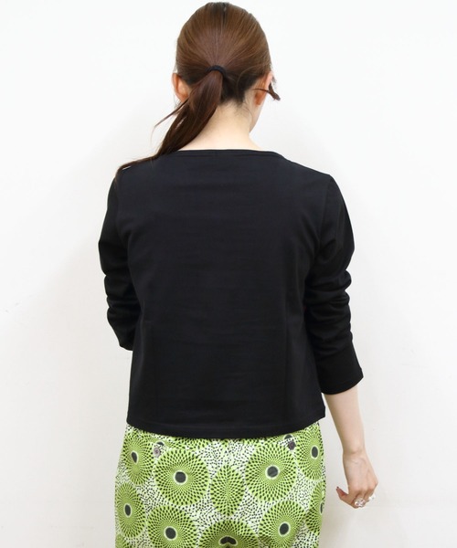 ORCIVAL(オーシバル)の「ORCIVAL/オーシバル ボートネックロングスリーブプルオーバー ソリッド BOATNECK LONGSLEEVE P.O. SOLID OR-C0414 BFJ(Tシャツ/カットソー・レディース・ホワイト/ブラック・2)」の11枚目の写真