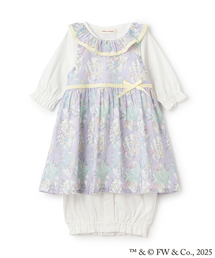 sense of wonder（センスオブワンダー）の「『ピーターラビット（TM）』アピス シルク プロテイン加工エプロン付き２WAYオール（ロンパース・キッズ）」