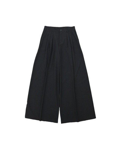 CeLess（セレス）の「【UNISEX】Wide Slacks / ワイドスラックス（スラックス・レディース・ブラック/グレー・S/M/L）」の5枚目の写真