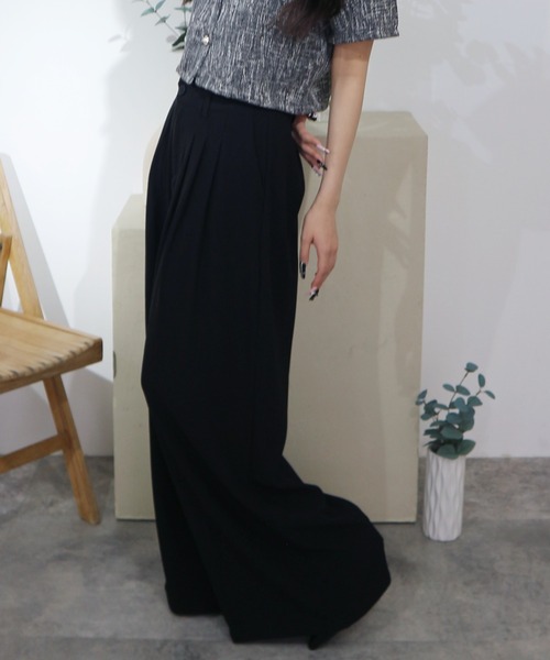 CeLess（セレス）の「【UNISEX】Wide Slacks / ワイドスラックス（スラックス・レディース・ブラック/グレー・S/M/L）」の9枚目の写真