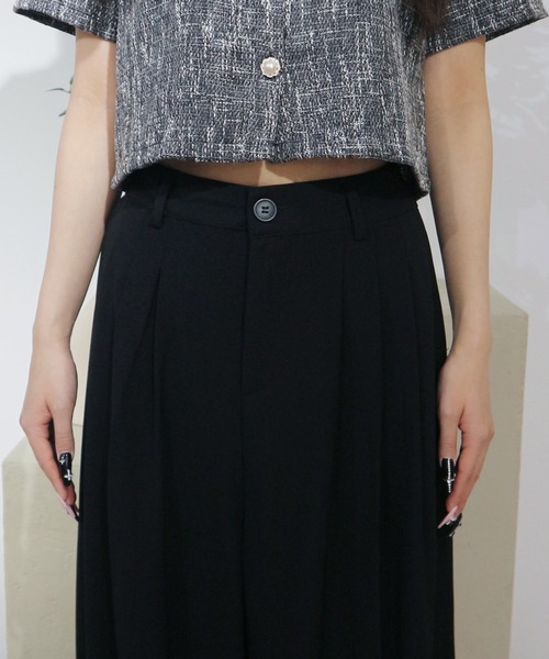 CeLess（セレス）の「【UNISEX】Wide Slacks / ワイドスラックス（スラックス・レディース・ブラック/グレー・S/M/L）」の14枚目の写真