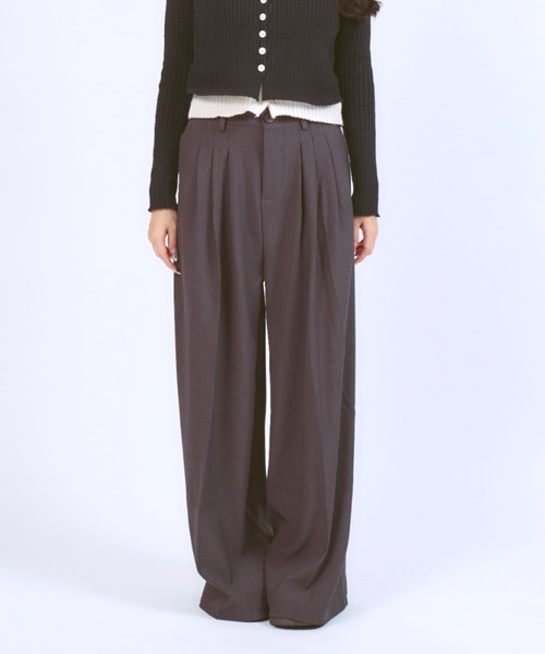 CeLess（セレス）の「【UNISEX】Wide Slacks / ワイドスラックス（スラックス・レディース・ブラック/グレー・S/M/L）」の18枚目の写真