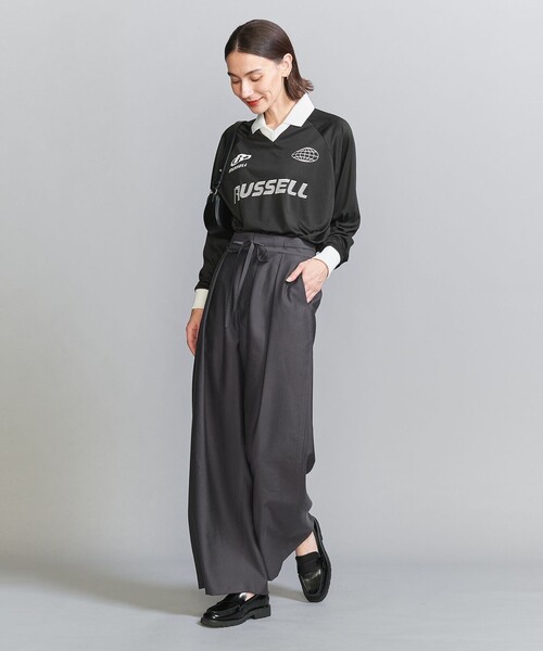 セール】ツイル リボンベルト ワイドパンツ（その他パンツ