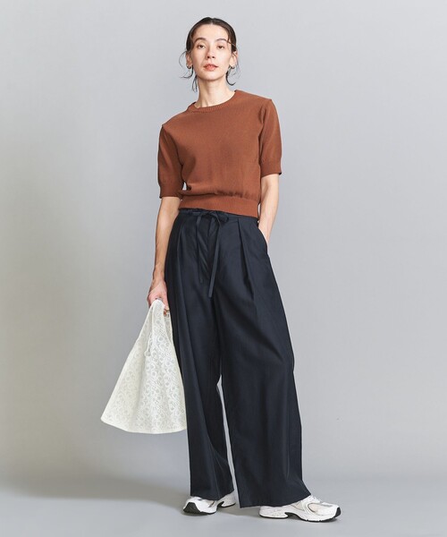 BEAUTY&YOUTH UNITED ARROWS（ビューティーアンドユースユナイテッドアローズ）の「ツイル リボンベルト ワイドパンツ（その他パンツ・レディース・ネイビー/ベージュ/ダークグレー/その他・XS/M/S）」の17枚目の写真