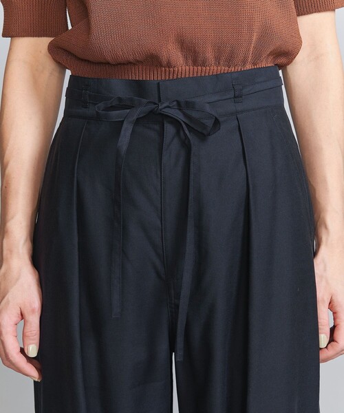 セール】ツイル リボンベルト ワイドパンツ（その他パンツ