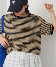 STAR&STRIPE（スターアンドストライプ）の「【STAR&STRIPE】ボーダーリンガーTシャツ RINGER TEE SSMD-028（Tシャツ/カットソー）」