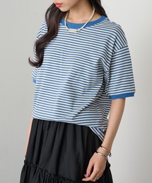 【STAR&STRIPE】ボーダーリンガーTシャツ RINGER TEE SSMD-028