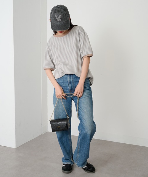 STAR&STRIPE（スターアンドストライプ）の「【STAR&STRIPE】ボーダーリンガーTシャツ RINGER TEE SSMD-028（Tシャツ/カットソー・レディース・ブラック/ブルー/レッド/グリーン/ピンク/ネイビー/ベージュ・M）」の8枚目の写真