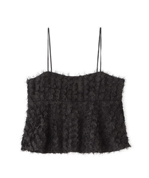 FREE'S MART(フリーズマート)の「◆シャギーフリルキャミビスチェ(シャツ/ブラウス・レディース・ブラック/ホワイト・FREE)」の3枚目の写真