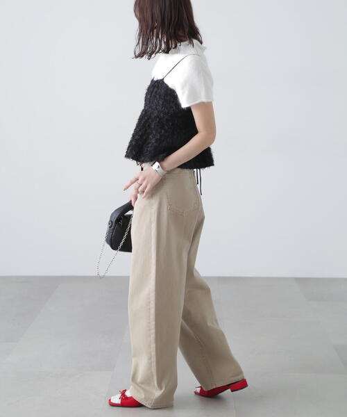 FREE'S MART(フリーズマート)の「◆シャギーフリルキャミビスチェ(シャツ/ブラウス・レディース・ブラック/ホワイト・FREE)」の10枚目の写真