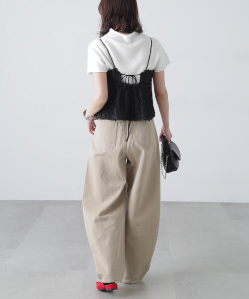 FREE'S MART(フリーズマート)の「◆シャギーフリルキャミビスチェ(シャツ/ブラウス・レディース・ブラック/ホワイト・FREE)」の12枚目の写真