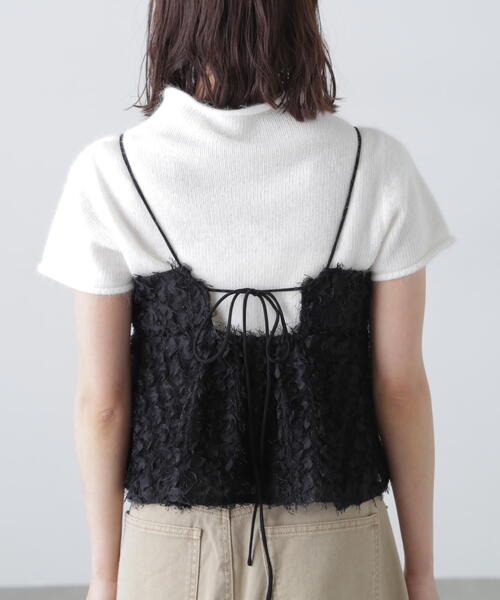 FREE'S MART(フリーズマート)の「◆シャギーフリルキャミビスチェ(シャツ/ブラウス・レディース・ブラック/ホワイト・FREE)」の17枚目の写真