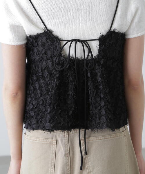 FREE'S MART(フリーズマート)の「◆シャギーフリルキャミビスチェ(シャツ/ブラウス・レディース・ブラック/ホワイト・FREE)」の21枚目の写真