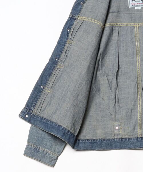 HOUSTON(ヒューストン)の「【HOUSTON/ヒューストン】US COTTON TYPE1 DENIM JACKET/USコットンタイプワンデニムジャケット(デニムジャケット・メンズ・ブルー系その他2/ブルー系その他3/ブルー系その他・XL/L/M)」の19枚目の写真