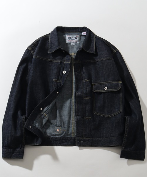 HOUSTON(ヒューストン)の「【HOUSTON/ヒューストン】US COTTON TYPE1 DENIM JACKET/USコットンタイプワンデニムジャケット(デニムジャケット・メンズ・ブルー系その他2/ブルー系その他3/ブルー系その他・XL/L/M)」の4枚目の写真