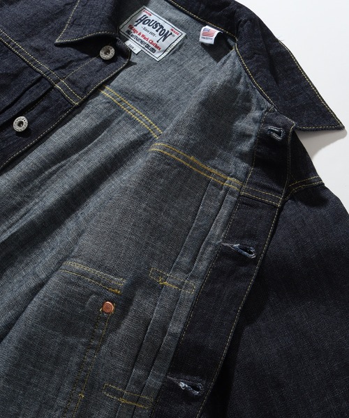 HOUSTON(ヒューストン)の「【HOUSTON/ヒューストン】US COTTON TYPE1 DENIM JACKET/USコットンタイプワンデニムジャケット(デニムジャケット・メンズ・ブルー系その他2/ブルー系その他3/ブルー系その他・XL/L/M)」の17枚目の写真