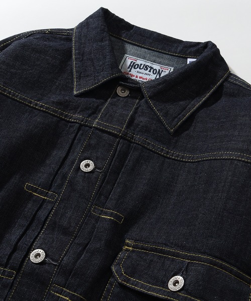 HOUSTON(ヒューストン)の「【HOUSTON/ヒューストン】US COTTON TYPE1 DENIM JACKET/USコットンタイプワンデニムジャケット(デニムジャケット・メンズ・ブルー系その他2/ブルー系その他3/ブルー系その他・XL/L/M)」の10枚目の写真