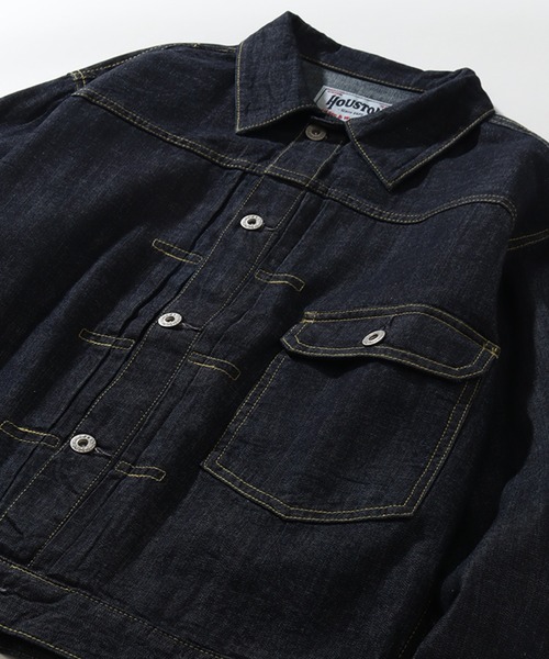 HOUSTON(ヒューストン)の「【HOUSTON/ヒューストン】US COTTON TYPE1 DENIM JACKET/USコットンタイプワンデニムジャケット(デニムジャケット・メンズ・ブルー系その他2/ブルー系その他3/ブルー系その他・XL/L/M)」の9枚目の写真