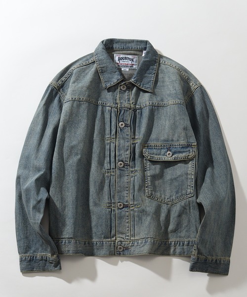 HOUSTON(ヒューストン)の「【HOUSTON/ヒューストン】US COTTON TYPE1 DENIM JACKET/USコットンタイプワンデニムジャケット(デニムジャケット・メンズ・ブルー系その他2/ブルー系その他3/ブルー系その他・XL/L/M)」の20枚目の写真