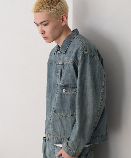 HOUSTON(ヒューストン)の「【HOUSTON/ヒューストン】US COTTON TYPE1 DENIM JACKET/USコットンタイプワンデニムジャケット(デニムジャケット・メンズ・ブルー系その他2/ブルー系その他3/ブルー系その他・XL/L/M)」の22枚目の写真