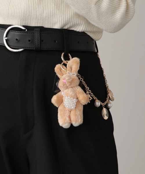 おめかしうさぎ　ぬいぐるみ　マスコット　キーホルダー　キーチェーン セール】Plush Rabbit Keychain/おめかしうさぎぬいぐるみ