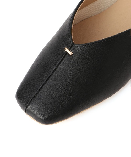 Juze（ジュゼ）の「メタルポイントバブーシュ（パンプス・レディース・オフホワイト/ブラック・S/M/L）」の10枚目の写真