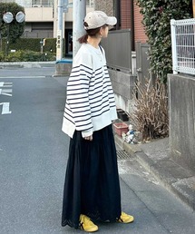 CORNERS（コーナーズ）の「【CORNERS by KR】ボーダーヘンリーネックニット（ニット/セーター）」