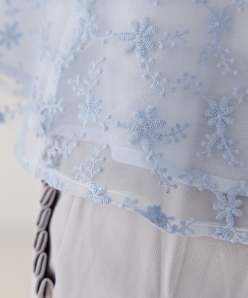 flower(フラワー)の「クラリティフラワーブラウス(シャツ/ブラウス・レディース・ピンク/ブルー/ホワイト・FREE)」の13枚目の写真