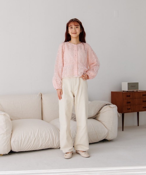 flower(フラワー)の「クラリティフラワーブラウス(シャツ/ブラウス・レディース・ピンク/ブルー/ホワイト・FREE)」の14枚目の写真