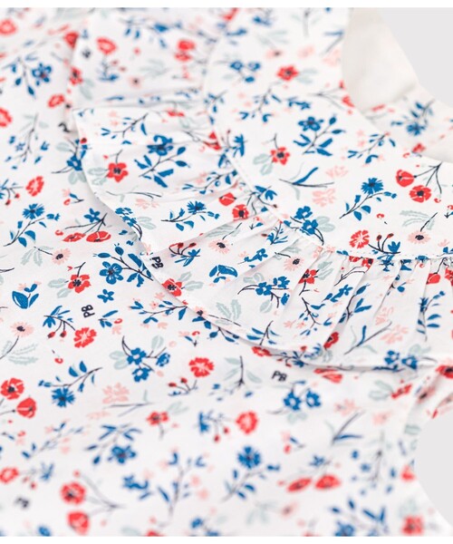PETIT BATEAU(プチバトー)の「フリルブラウス(シャツ/ブラウス・キッズ・ホワイト系その他・12MONTH/18MONTH/24MONTH/36MONTH)」の3枚目の写真