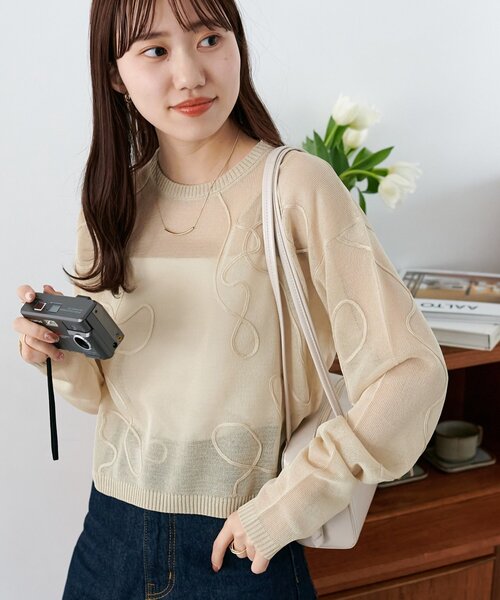 【＠317.mychn】線柄プルオーバー《WEB限定カラーあり》