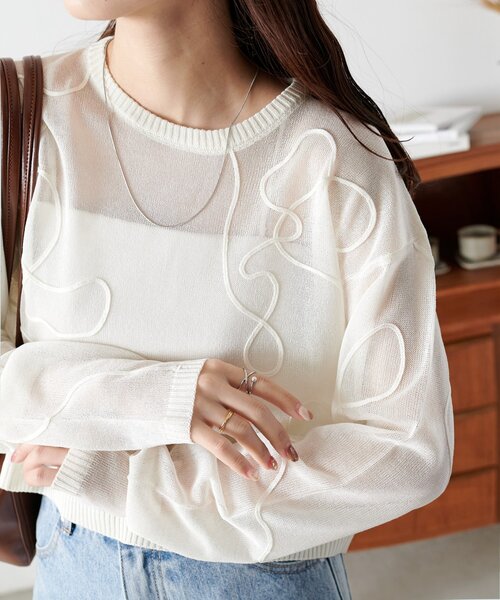 【＠317.mychn】線柄プルオーバー《WEB限定カラーあり》