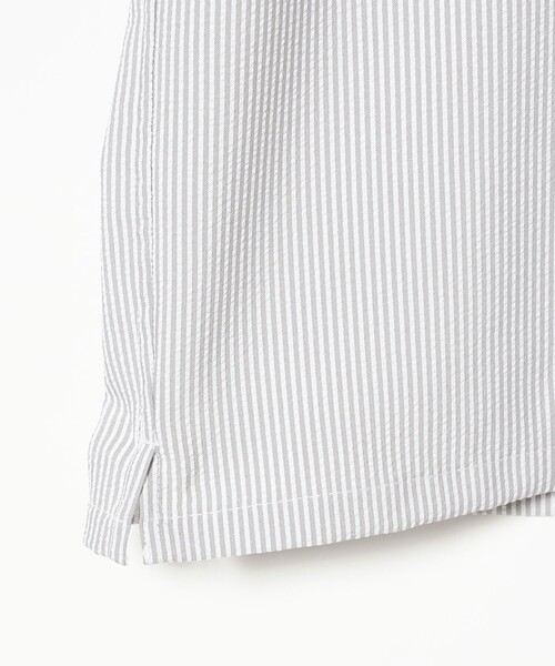 BEAMS（ビームス）の「【吸湿速乾】シアサッカー ミニレギュラー シャツ（シャツ/ブラウス・メンズ・グレー/チャコールグレー/ネイビー・M/L/XL/S）」の6枚目の写真