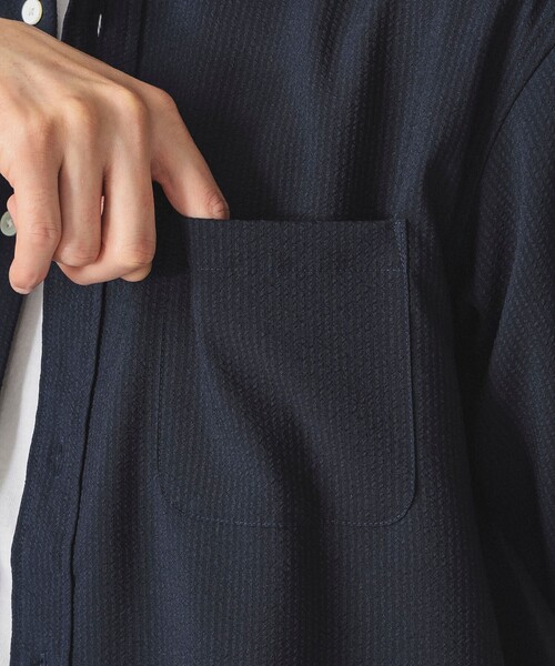 BEAMS（ビームス）の「【吸湿速乾】シアサッカー ミニレギュラー シャツ（シャツ/ブラウス・メンズ・グレー/チャコールグレー/ネイビー・M/L/XL/S）」の22枚目の写真