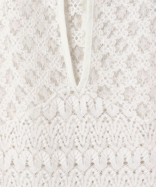 JEANASIS（ジーナシス）の「2WAYパッチワークレースワンピース/324684（ワンピース・レディース・ホワイト/ブラック/レッド・FREE）」の13枚目の写真