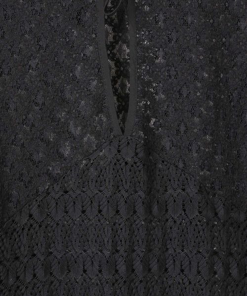 JEANASIS（ジーナシス）の「2WAYパッチワークレースワンピース/324684（ワンピース・レディース・ホワイト/ブラック/レッド・FREE）」の10枚目の写真