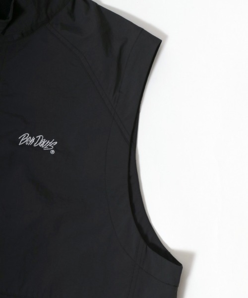 BEN DAVIS（ベンデイビス）の「BENDAVIS/ベンデイビス ナイロン 裏メッシュ ロゴ刺繍 スタンドベスト レディース メンズ（ベスト・メンズ・アイボリー/ブラック・LL/L/M）」の17枚目の写真