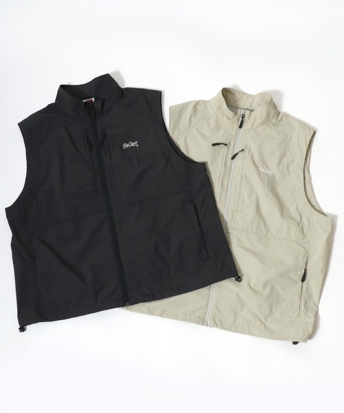 BEN DAVIS（ベンデイビス）の「BENDAVIS/ベンデイビス ナイロン 裏メッシュ ロゴ刺繍 スタンドベスト レディース メンズ（ベスト・メンズ・アイボリー/ブラック・LL/L/M）」の20枚目の写真