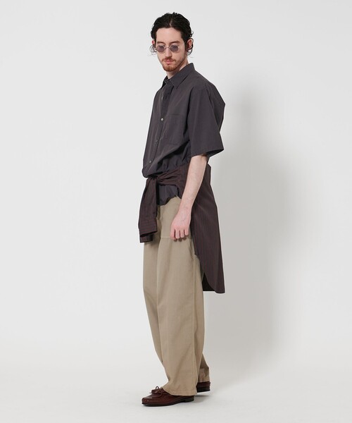 Steven Alan＞ 60 タイプライター サルファーダイ シャツ STANDARD