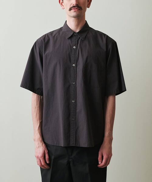 Steven Alan＞ 60 タイプライター サルファーダイ シャツ STANDARD