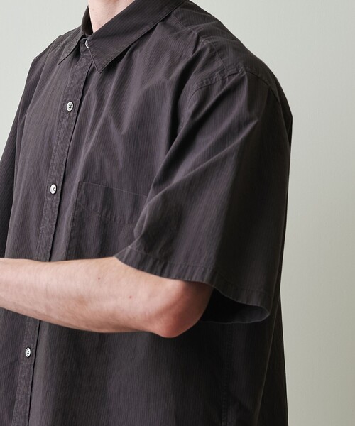 Steven Alan＞ 60 タイプライター サルファーダイ シャツ STANDARD