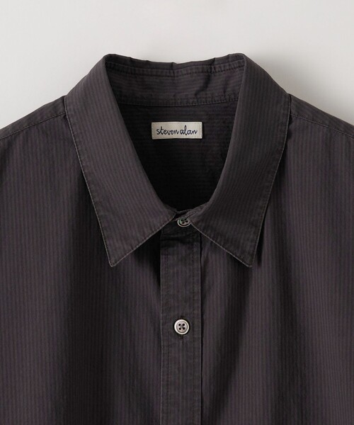 Steven Alan＞ 60 タイプライター サルファーダイ シャツ STANDARD