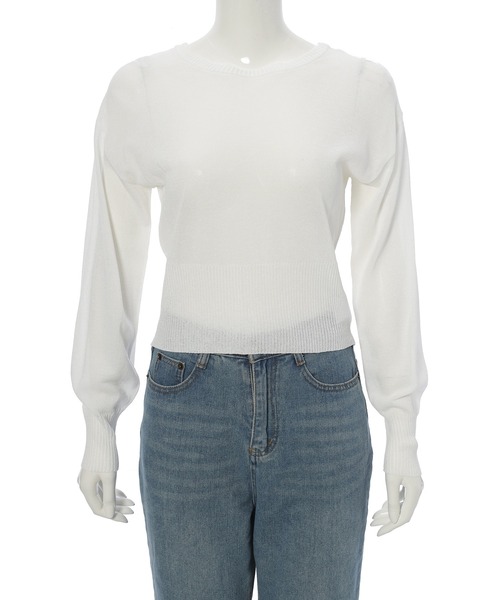 fifth（フィフス）の「前後2wayシアーラメニット（ニット/セーター・レディース・ベージュ/オフホワイト・M）」の19枚目の写真