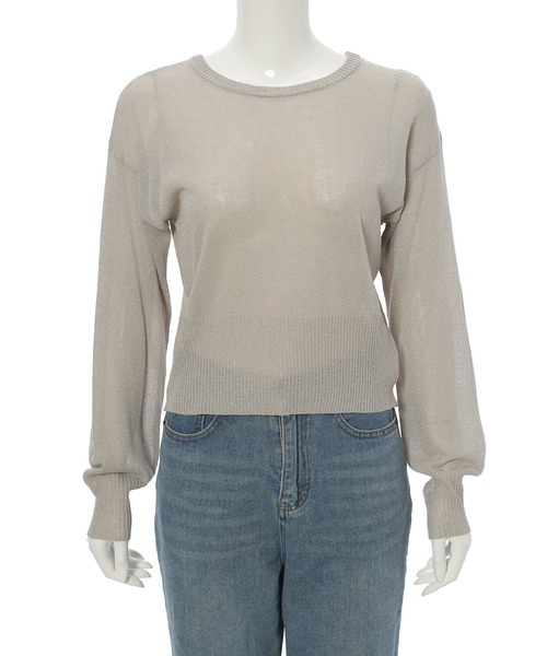 fifth（フィフス）の「前後2wayシアーラメニット（ニット/セーター・レディース・ベージュ/オフホワイト・M）」の22枚目の写真