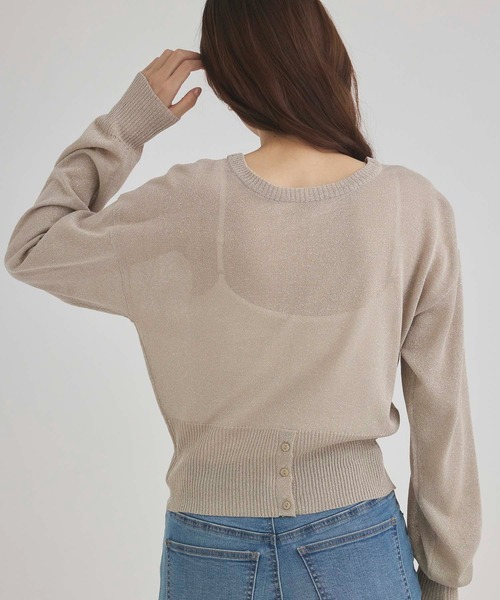 fifth（フィフス）の「前後2wayシアーラメニット（ニット/セーター・レディース・ベージュ/オフホワイト・M）」の10枚目の写真