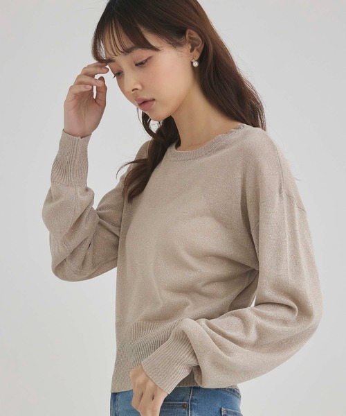 fifth（フィフス）の「前後2wayシアーラメニット（ニット/セーター・レディース・ベージュ/オフホワイト・M）」の9枚目の写真