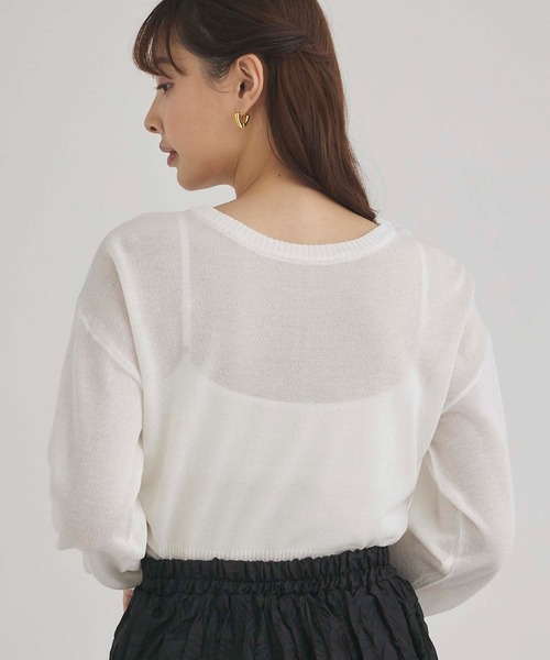 fifth（フィフス）の「前後2wayシアーラメニット（ニット/セーター・レディース・ベージュ/オフホワイト・M）」の4枚目の写真